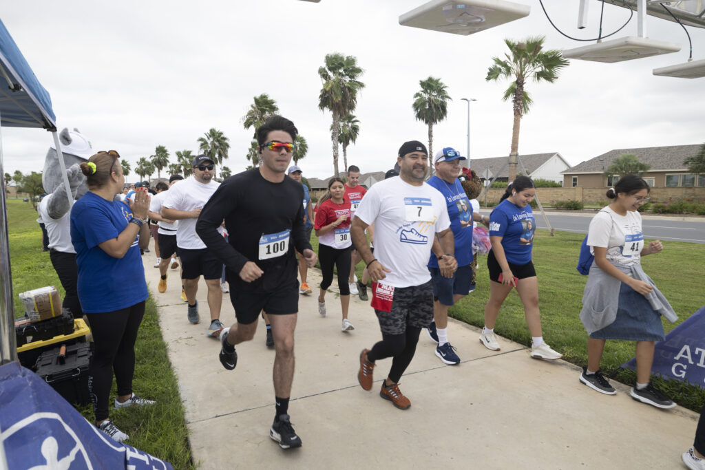 Runners at Make-A-Wish RGV's Walk for Wishes at Tres Lagos in McAllen, Texas.