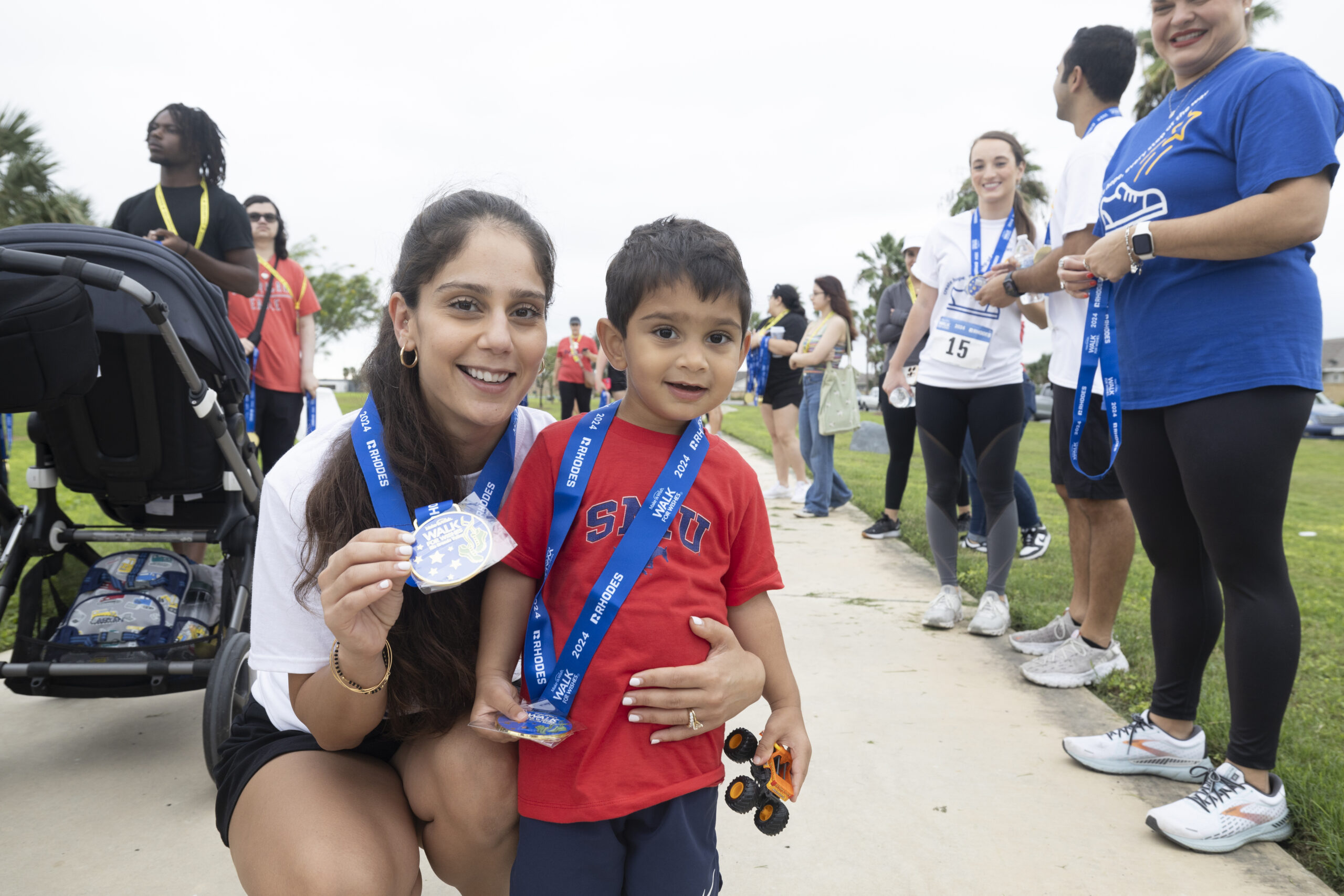 Family fun at Make-A-Wish RGV's Walk for Wishes 2024 at Tres Lagos in McAllen, Texas. 